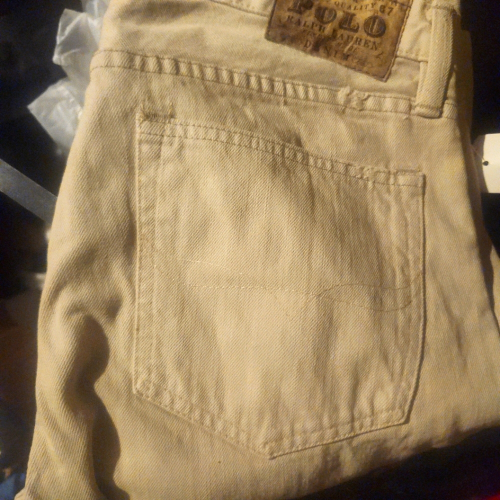 NWT bone Polo Ralph Lauren Tan Jeans